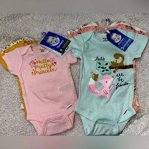 NWT - 6 Gerber Onesies for Baby Girl